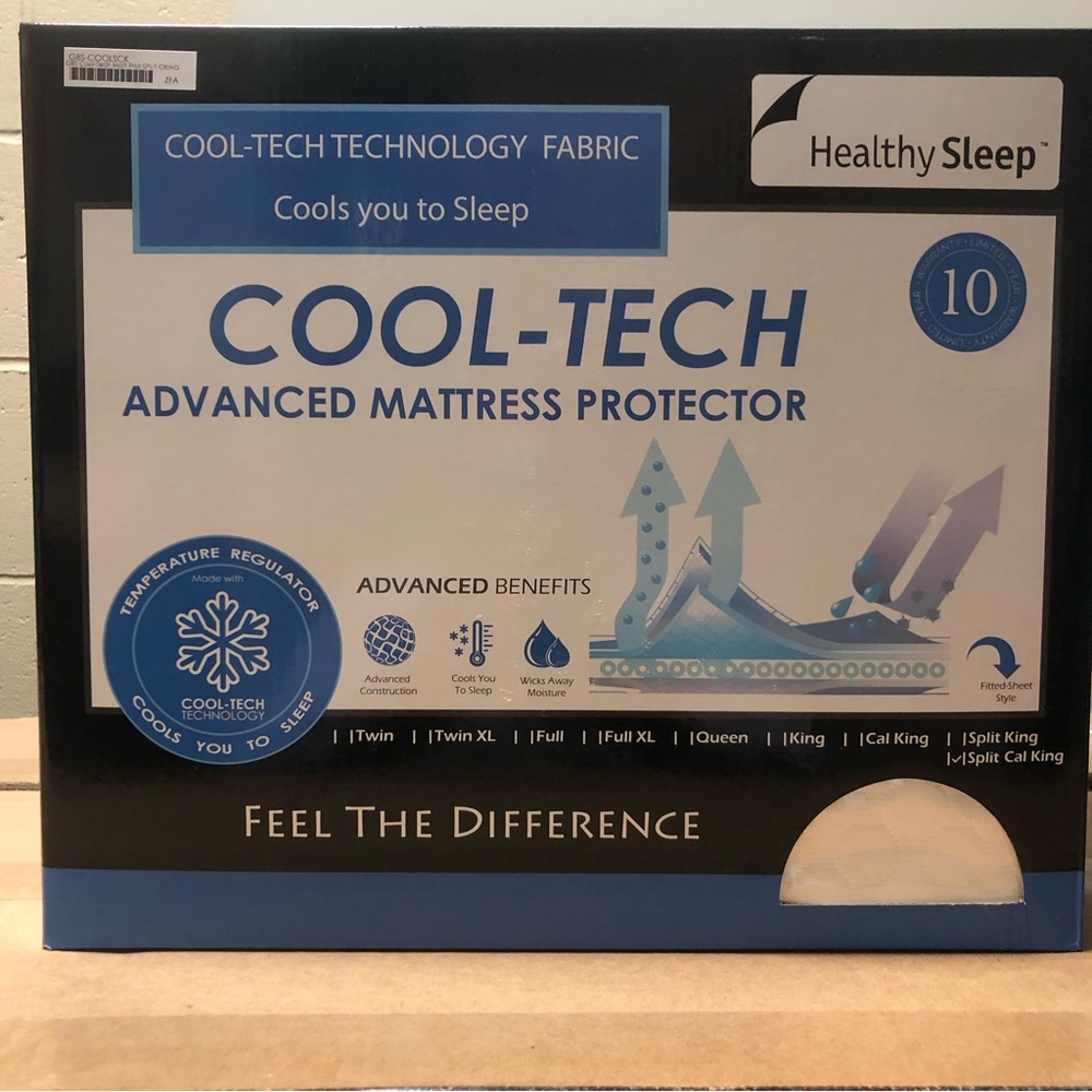 Mattress Protector Luxury Cooling Breathable Split California King